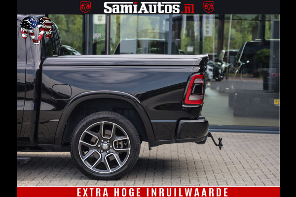 Dodge Ram 1500 LARAMIE | 5.7 V8 | 46.000KM! | PANORAMA | NIGHT EDITION | CRUISE | 200L LPG | HARMAN/KARDON | CAMERA | STOEL VENTILATIE/VERWAMING | CREWCAB | 4X4 | AUTO TREEPLANK | 3500KG |