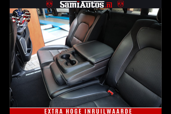 Dodge Ram 1500 LARAMIE | 5.7 V8 | 46.000KM! | PANORAMA | NIGHT EDITION | CRUISE | 200L LPG | HARMAN/KARDON | CAMERA | STOEL VENTILATIE/VERWAMING | CREWCAB | 4X4 | AUTO TREEPLANK | 3500KG |