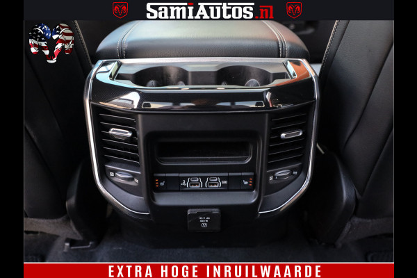 Dodge Ram 1500 LARAMIE | 5.7 V8 | 46.000KM! | PANORAMA | NIGHT EDITION | CRUISE | 200L LPG | HARMAN/KARDON | CAMERA | STOEL VENTILATIE/VERWAMING | CREWCAB | 4X4 | AUTO TREEPLANK | 3500KG |
