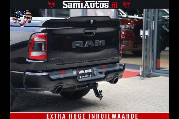 Dodge Ram 1500 LARAMIE | 5.7 V8 | 46.000KM! | PANORAMA | NIGHT EDITION | CRUISE | 200L LPG | HARMAN/KARDON | CAMERA | STOEL VENTILATIE/VERWAMING | CREWCAB | 4X4 | AUTO TREEPLANK | 3500KG |