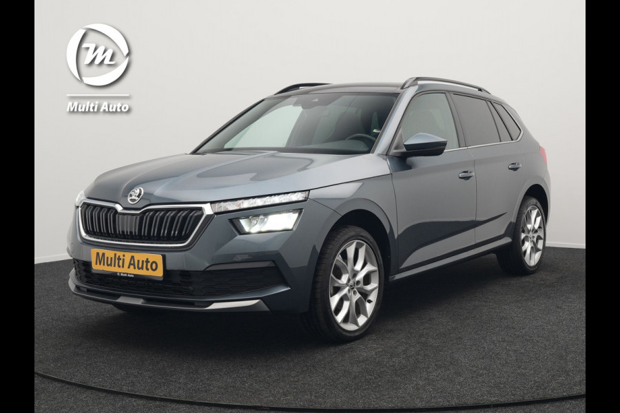 Škoda Kamiq 1.0 TSI Sport Business 110pk DSG | Panodak | RS Sportstoelen Verwarmd | Trekhaak Afn. | Chrystal LED |  Camera | Apple Carplay | 18"L.M | Keyless | Virtual | LED |