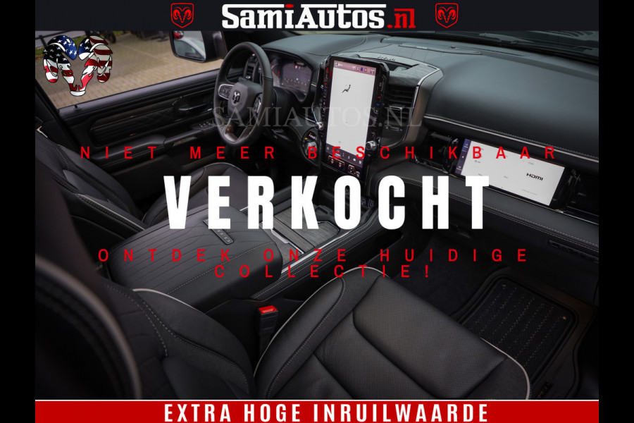 Dodge Ram 1500 Limited Night H.O 540HP 706Nm | Massage + Full Option | De Meest Luxe en Volle Pick-Up in zijn Klasse | Comfortabele Dubbele Cabine met Royale 5 Zitplaatsen | BPM vrij | Nu Leverbaar uit Voorraad | Voorraad Nr 2384 - 5408
