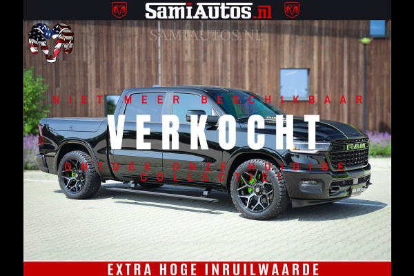 Dodge Ram 1500 Limited Night H.O 540HP 706Nm | Massage + Full Option | De Meest Luxe en Volle Pick-Up in zijn Klasse | Comfortabele Dubbele Cabine met Royale 5 Zitplaatsen | BPM vrij | Nu Leverbaar uit Voorraad | Voorraad Nr 2384 - 5408