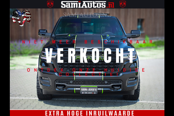Dodge Ram 1500 Limited Night H.O 540HP 706Nm | Massage + Full Option | De Meest Luxe en Volle Pick-Up in zijn Klasse | Comfortabele Dubbele Cabine met Royale 5 Zitplaatsen | BPM vrij | Nu Leverbaar uit Voorraad | Voorraad Nr 2384 - 5408