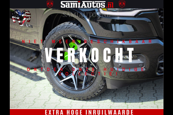 Dodge Ram 1500 Limited Night H.O 540HP 706Nm | Massage + Full Option | De Meest Luxe en Volle Pick-Up in zijn Klasse | Comfortabele Dubbele Cabine met Royale 5 Zitplaatsen | BPM vrij | Nu Leverbaar uit Voorraad | Voorraad Nr 2384 - 5408