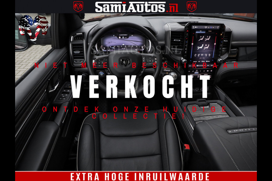 Dodge Ram 1500 Limited Night H.O 540HP 706Nm | Massage + Full Option | De Meest Luxe en Volle Pick-Up in zijn Klasse | Comfortabele Dubbele Cabine met Royale 5 Zitplaatsen | BPM vrij | Nu Leverbaar uit Voorraad | Voorraad Nr 2384 - 5408