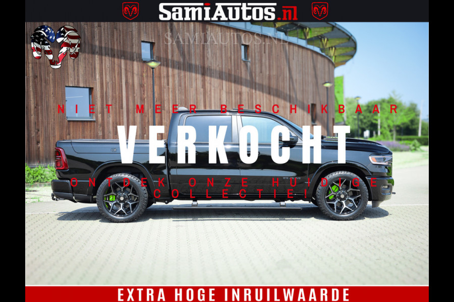 Dodge Ram 1500 Limited Night H.O 540HP 706Nm | Massage + Full Option | De Meest Luxe en Volle Pick-Up in zijn Klasse | Comfortabele Dubbele Cabine met Royale 5 Zitplaatsen | BPM vrij | Nu Leverbaar uit Voorraad | Voorraad Nr 2384 - 5408