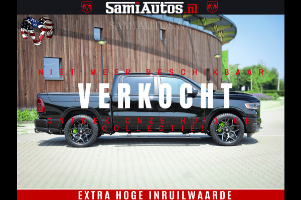 Dodge Ram 1500 Limited Night H.O 540HP 706Nm | Massage + Full Option | De Meest Luxe en Volle Pick-Up in zijn Klasse | Comfortabele Dubbele Cabine met Royale 5 Zitplaatsen | BPM vrij | Nu Leverbaar uit Voorraad | Voorraad Nr 2384 - 5408