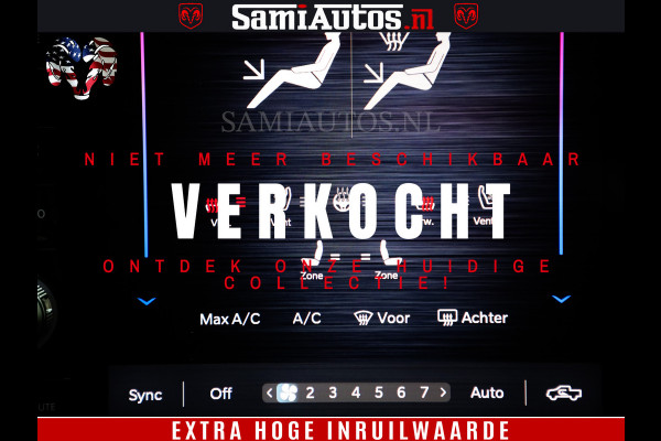 Dodge Ram 1500 Limited Night H.O 540HP 706Nm | Massage + Full Option | De Meest Luxe en Volle Pick-Up in zijn Klasse | Comfortabele Dubbele Cabine met Royale 5 Zitplaatsen | BPM vrij | Nu Leverbaar uit Voorraad | Voorraad Nr 2384 - 5408