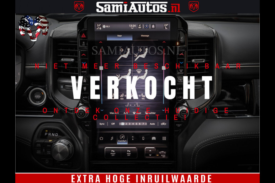Dodge Ram 1500 Limited Night H.O 540HP 706Nm | Massage + Full Option | De Meest Luxe en Volle Pick-Up in zijn Klasse | Comfortabele Dubbele Cabine met Royale 5 Zitplaatsen | BPM vrij | Nu Leverbaar uit Voorraad | Voorraad Nr 2384 - 5408