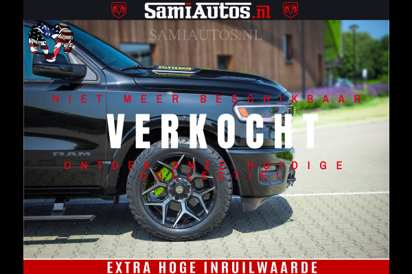 Dodge Ram 1500 Limited Night H.O 540HP 706Nm | Massage + Full Option | De Meest Luxe en Volle Pick-Up in zijn Klasse | Comfortabele Dubbele Cabine met Royale 5 Zitplaatsen | BPM vrij | Nu Leverbaar uit Voorraad | Voorraad Nr 2384 - 5408