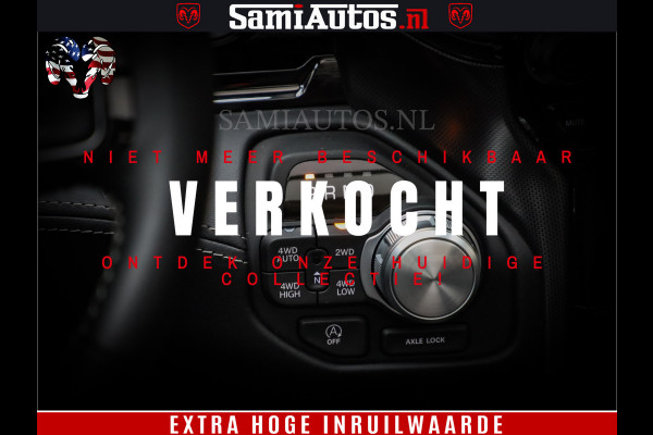 Dodge Ram 1500 Limited Night H.O 540HP 706Nm | Massage + Full Option | De Meest Luxe en Volle Pick-Up in zijn Klasse | Comfortabele Dubbele Cabine met Royale 5 Zitplaatsen | BPM vrij | Nu Leverbaar uit Voorraad | Voorraad Nr 2384 - 5408