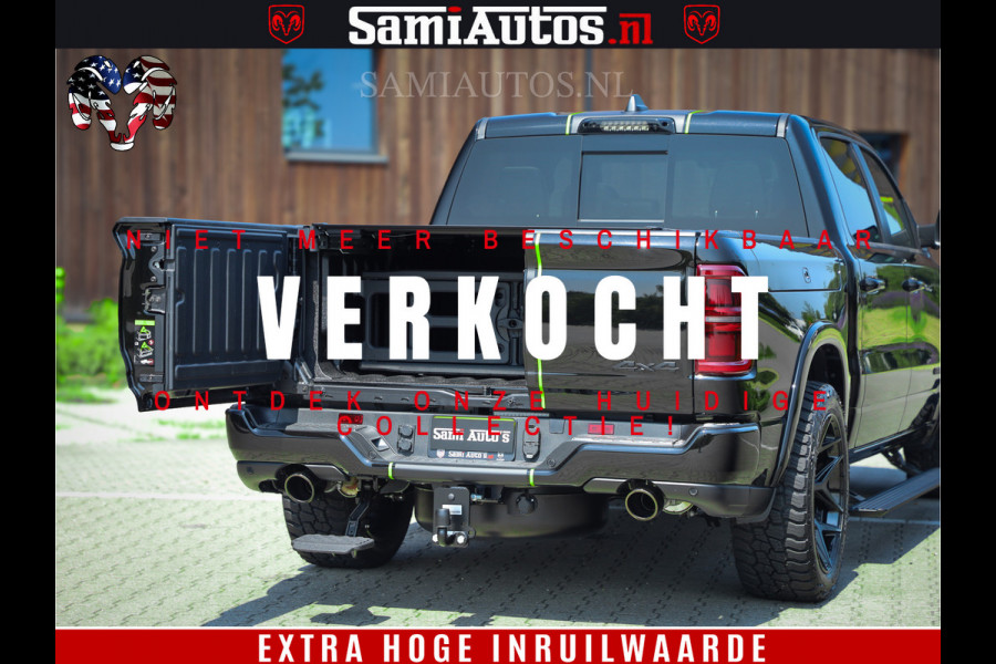 Dodge Ram 1500 Limited Night H.O 540HP 706Nm | Massage + Full Option | De Meest Luxe en Volle Pick-Up in zijn Klasse | Comfortabele Dubbele Cabine met Royale 5 Zitplaatsen | BPM vrij | Nu Leverbaar uit Voorraad | Voorraad Nr 2384 - 5408