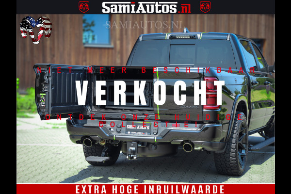 Dodge Ram 1500 Limited Night H.O 540HP 706Nm | Massage + Full Option | De Meest Luxe en Volle Pick-Up in zijn Klasse | Comfortabele Dubbele Cabine met Royale 5 Zitplaatsen | BPM vrij | Nu Leverbaar uit Voorraad | Voorraad Nr 2384 - 5408