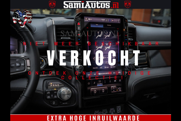 Dodge Ram 1500 Limited Night H.O 540HP 706Nm | Massage + Full Option | De Meest Luxe en Volle Pick-Up in zijn Klasse | Comfortabele Dubbele Cabine met Royale 5 Zitplaatsen | BPM vrij | Nu Leverbaar uit Voorraad | Voorraad Nr 2384 - 5408