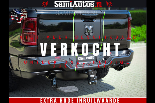 Dodge Ram 1500 Limited Night H.O 540HP 706Nm | Massage + Full Option | De Meest Luxe en Volle Pick-Up in zijn Klasse | Comfortabele Dubbele Cabine met Royale 5 Zitplaatsen | BPM vrij | Nu Leverbaar uit Voorraad | Voorraad Nr 2384 - 5408