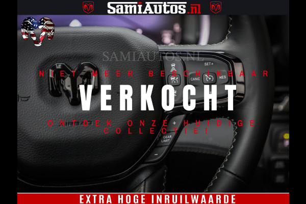 Dodge Ram 1500 Limited Night H.O 540HP 706Nm | Massage + Full Option | De Meest Luxe en Volle Pick-Up in zijn Klasse | Comfortabele Dubbele Cabine met Royale 5 Zitplaatsen | BPM vrij | Nu Leverbaar uit Voorraad | Voorraad Nr 2384 - 5408
