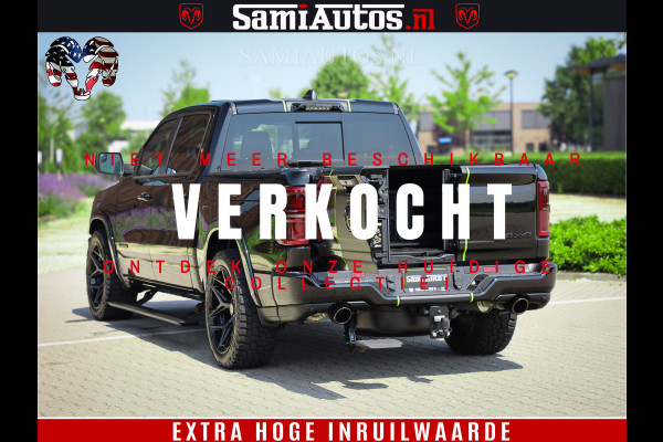 Dodge Ram 1500 Limited Night H.O 540HP 706Nm | Massage + Full Option | De Meest Luxe en Volle Pick-Up in zijn Klasse | Comfortabele Dubbele Cabine met Royale 5 Zitplaatsen | BPM vrij | Nu Leverbaar uit Voorraad | Voorraad Nr 2384 - 5408