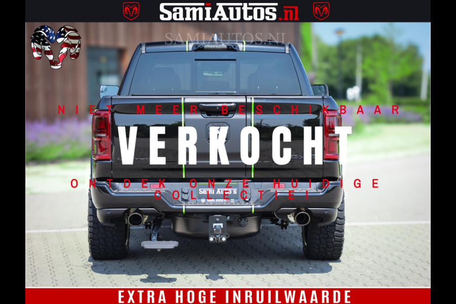 Dodge Ram 1500 Limited Night H.O 540HP 706Nm | Massage + Full Option | De Meest Luxe en Volle Pick-Up in zijn Klasse | Comfortabele Dubbele Cabine met Royale 5 Zitplaatsen | BPM vrij | Nu Leverbaar uit Voorraad | Voorraad Nr 2384 - 5408