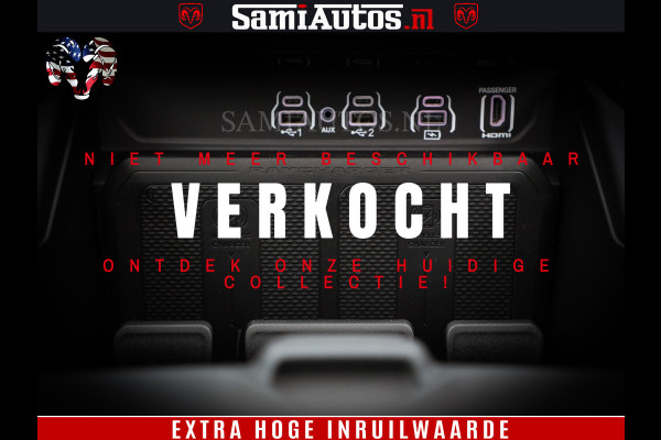 Dodge Ram 1500 Limited Night H.O 540HP 706Nm | Massage + Full Option | De Meest Luxe en Volle Pick-Up in zijn Klasse | Comfortabele Dubbele Cabine met Royale 5 Zitplaatsen | BPM vrij | Nu Leverbaar uit Voorraad | Voorraad Nr 2384 - 5408