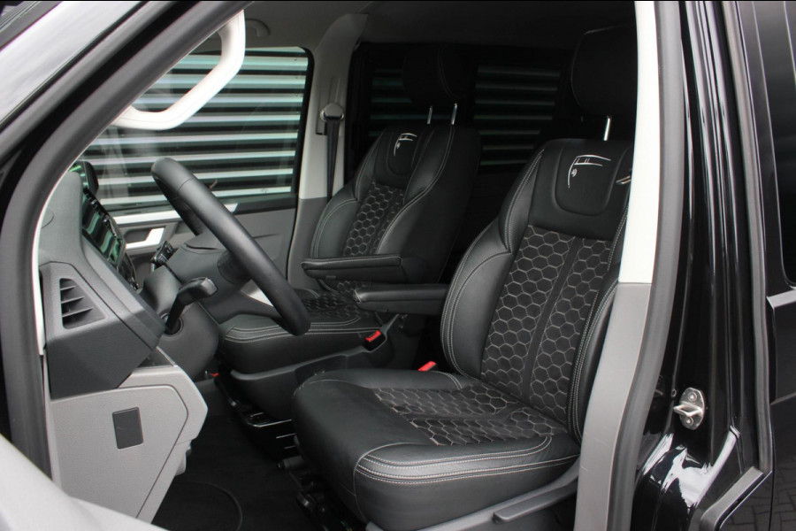 Volkswagen Transporter 2.0 TDI L2H1 199PK BULLI DC 4MOTION DUBBEL CABINE / KUIPSTOELEN / FULL OPTINS / LEDERENBEKLEDING/FULL BLACK