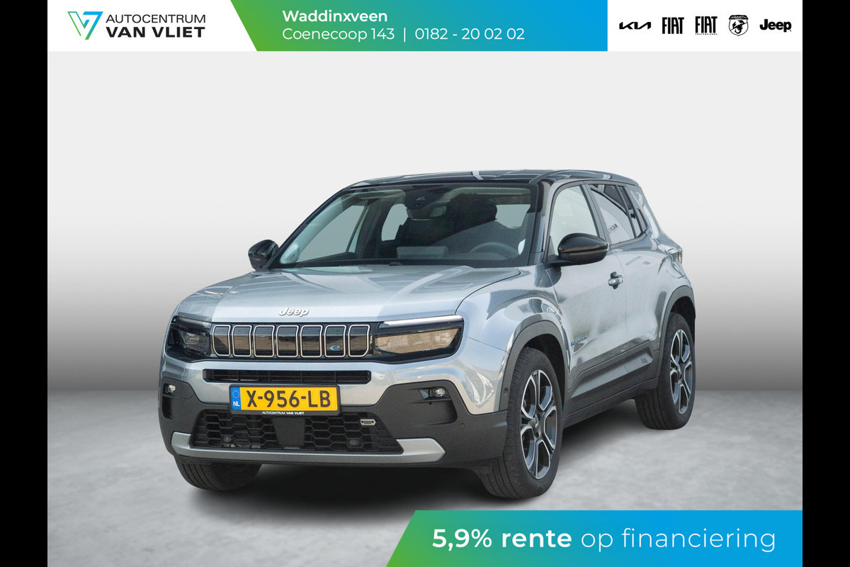 Jeep Avenger 1st Edition 54 kWh | Clima | Cruise | Adapt. Camera | Apple Carplay | BSM | 18" | Keyless | Winter Pack Jeep Avenger 1st Edition 54 kWh | Clima | Cruise | Adapt. Camera | Apple Carplay | BSM | 18" | Keyless | Winter Pack