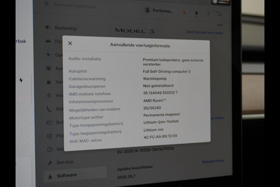 Tesla Model 3 Standard RWD Plus 60 kWh LFP Accu | 1e eigenaar | Origineel Nederlandse auto met NAP | Rijklaar geleverd met fabrieksgarantie!