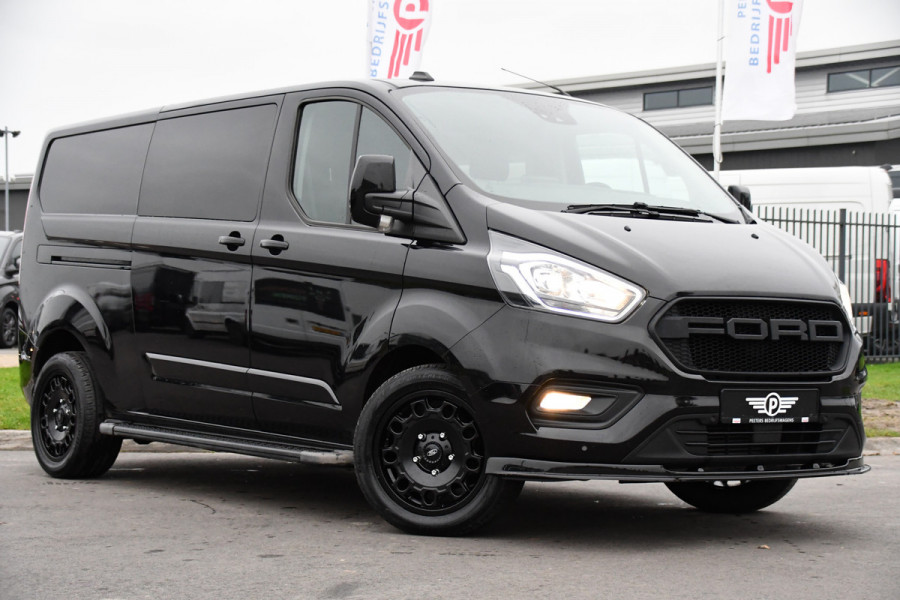 Ford Transit Custom 300 2.0 TDCI L2H1 Black Edition DC Limited Camera, Cruise, Carplay, Automaat, LED, Multimedia, Sensoren, 170PK, UNIEK!