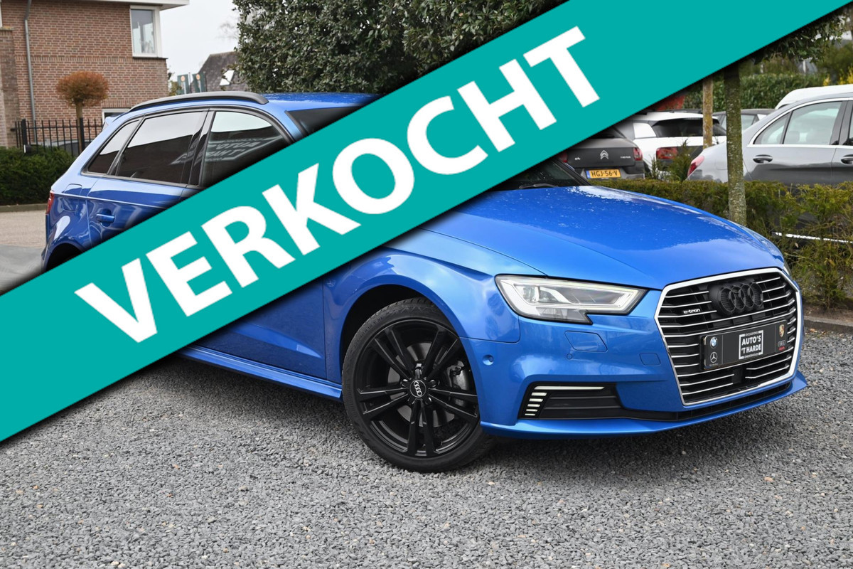 Audi A3 Sportback 40 e-tron 204 PK S-Line Adaptive Virtual Camera Matrix App-Connect 18'' Audi A3 Sportback 40 e-tron 204 PK S-Line Adaptive Virtual Camera Matrix App-Connect 18''