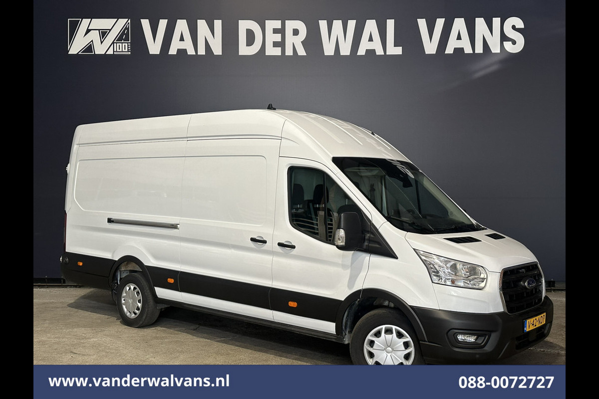 Ford Transit 2.0TDCI 131pk L4H3 Euro6 Airco | Camera | Navigatie | Apple Carplay | Android Auto | Cruisecontrol LED, Verwarmde voorruit, Stoelverwarming, Parkeersensoren, Bijrijdersbank