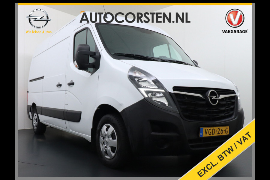 Opel Movano 2.3CDTI L2H2 Airco Navi Trekhaak 3-Persoons Cruise Control Pdc Bluetooth Kasten-inrichting Regen-Lichtsensor Schuifdeur Betonplex Vloer Wandbetimmering Euro 6 1e Eigenaar 2.500kg Trekgewicht