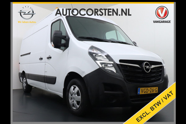 Opel Movano 2.3CDTI L2H2 Airco Navi Trekhaak 3-Persoons Cruise Control Pdc Bluetooth Kasten-inrichting Regen-Lichtsensor Schuifdeur Betonplex Vloer Wandbetimmering Euro 6 1e Eigenaar 2.500kg Trekgewicht
