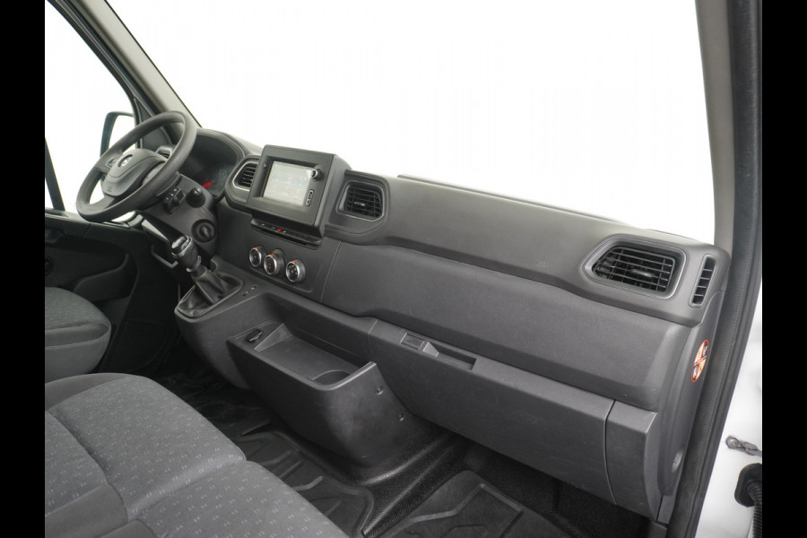Opel Movano 2.3CDTI L2H2 Airco Navi Trekhaak 3-Persoons Cruise Control Pdc Bluetooth Kasten-inrichting Regen-Lichtsensor Schuifdeur Betonplex Vloer Wandbetimmering Euro 6 1e Eigenaar 2.500kg Trekgewicht