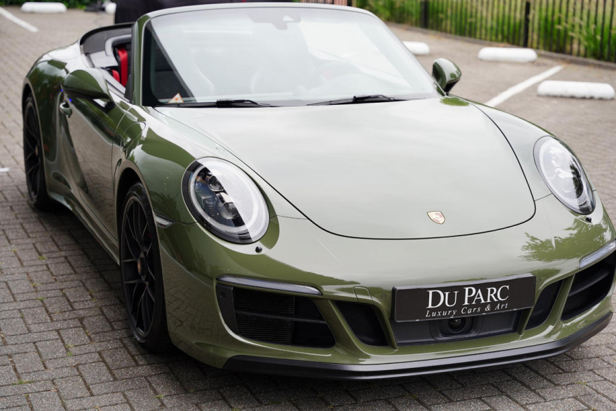 Porsche 911 Cabriolet 3.0 Carrera GTS P.T.S. Nato Green Burmester Lifting