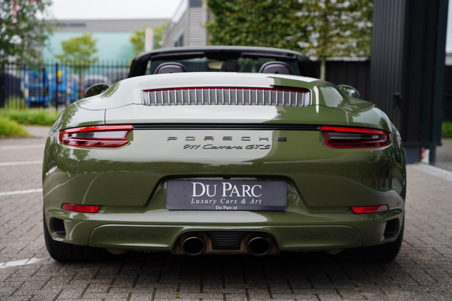 Porsche 911 Cabriolet 3.0 Carrera GTS P.T.S. Nato Green Burmester Lifting