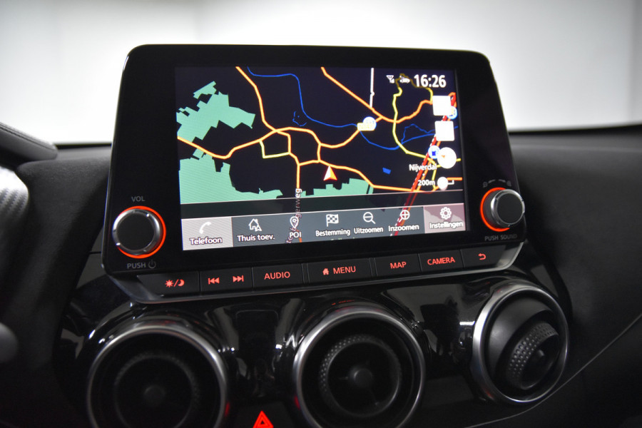 Nissan Juke 1.0 DIG-T 115 PK N-Design - Automaat | Adapt. Cruise | Stoel-+Voorruitverw. | Bose | 360 Camera | NAV + App. Connect | ECC | LM 19" | Afn. Trekhaak |