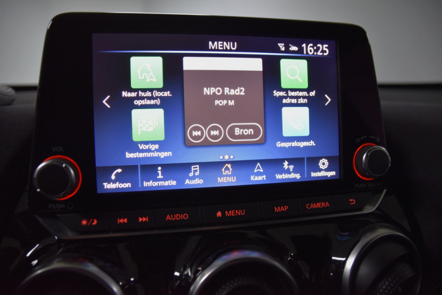 Nissan Juke 1.0 DIG-T 115 PK N-Design - Automaat | Adapt. Cruise | Stoel-+Voorruitverw. | Bose | 360 Camera | NAV + App. Connect | ECC | LM 19" | Afn. Trekhaak |