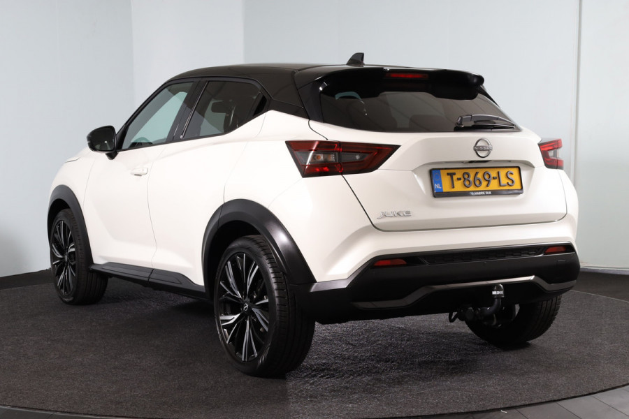 Nissan Juke 1.0 DIG-T 115 PK N-Design - Automaat | Adapt. Cruise | Stoel-+Voorruitverw. | Bose | 360 Camera | NAV + App. Connect | ECC | LM 19" | Afn. Trekhaak |