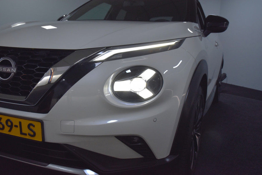 Nissan Juke 1.0 DIG-T 115 PK N-Design - Automaat | Adapt. Cruise | Stoel-+Voorruitverw. | Bose | 360 Camera | NAV + App. Connect | ECC | LM 19" | Afn. Trekhaak |