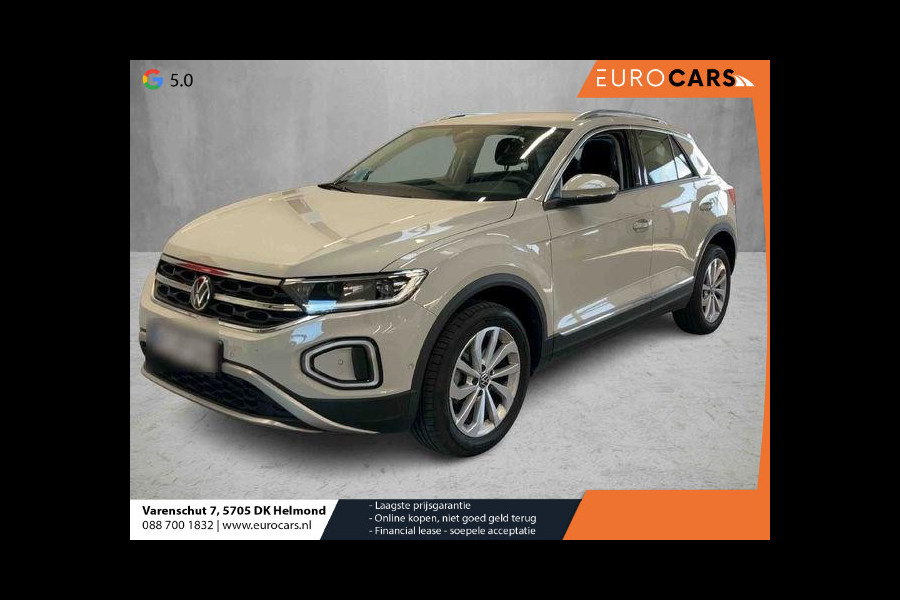 Volkswagen T-Roc 1.5 TSI Style Automaat Climate control Camera Lane assist Dodehoek Assistent LED verlichting Cruise control adaptive Keyless Apple CarPlay/ Android Auto
