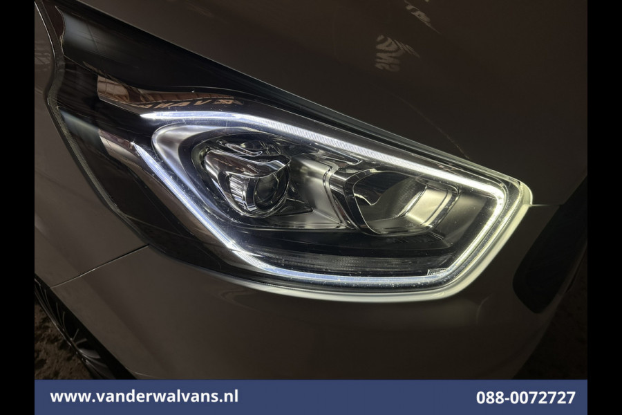Ford Transit Custom 2.0 TDCI 131pk L2H1 Euro6 Airco | Apple Carplay | LED | Cruisecontrol | Stoelverwarming Verwarmde voorruit, Parkeersensoren, Bijrijdersbank, 2800kg trekvermogen