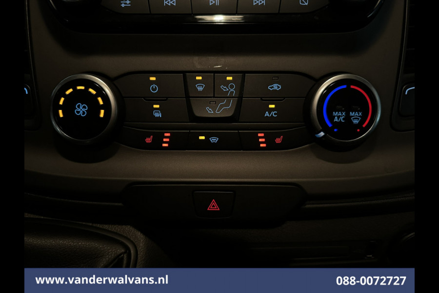 Ford Transit Custom 2.0 TDCI 131pk L2H1 Euro6 Airco | Apple Carplay | LED | Cruisecontrol | Stoelverwarming Verwarmde voorruit, Parkeersensoren, Bijrijdersbank, 2800kg trekvermogen