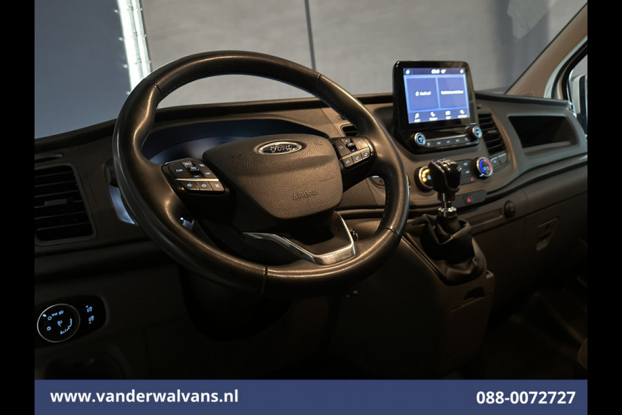 Ford Transit Custom 2.0 TDCI 131pk L2H1 Euro6 Airco | Apple Carplay | LED | Cruisecontrol | Stoelverwarming Verwarmde voorruit, Parkeersensoren, Bijrijdersbank, 2800kg trekvermogen