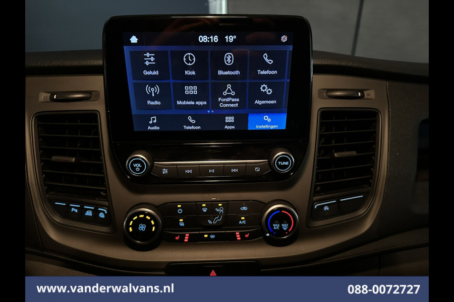 Ford Transit Custom 2.0 TDCI 131pk L2H1 Euro6 Airco | Apple Carplay | LED | Cruisecontrol | Stoelverwarming Verwarmde voorruit, Parkeersensoren, Bijrijdersbank, 2800kg trekvermogen