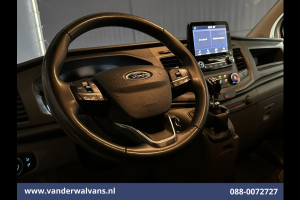 Ford Transit Custom 2.0 TDCI 130pk L2H1 Euro6 ** Airco | Android Auto | Stoelverwarming | Cruisecontrol | Parkeersensoren 2800kg trekvermogen, verwarmde voorruit, bijrijdersbank, LED