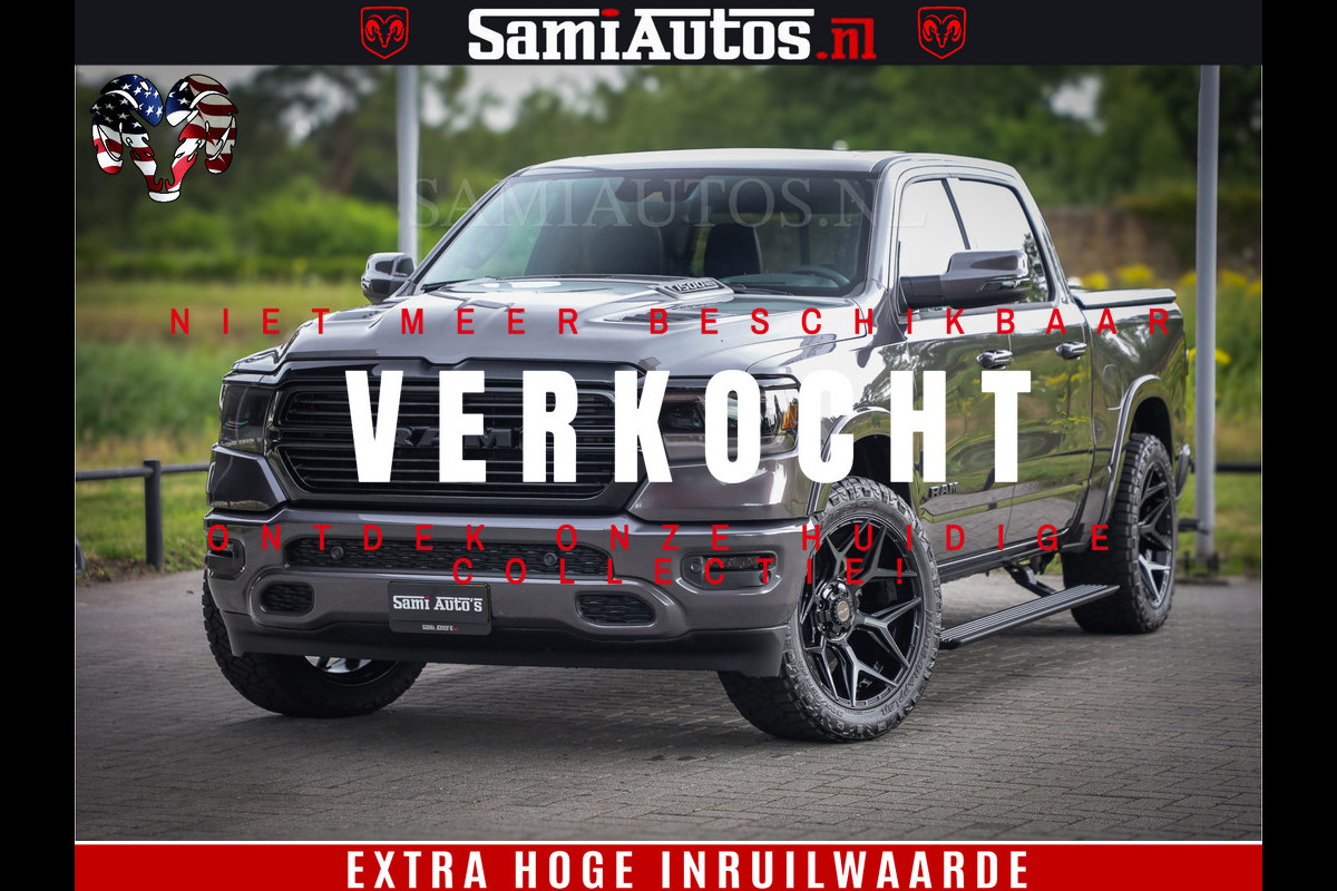 Dodge Ram 1500 Laramie Night 5,7 V8 402PK | Krachtige Hemi | Zeer Rijk Uitgevoerd | Comfortabele Dubbele Cabine met Royale 5 Zitplaatsen | Granite Crystal | BPM vrij | Nu Leverbaar uit Voorraad | Voorraad Nr 2371 - 2297 Dodge Ram 1500 Laramie Night 5,7 V8 402PK | Krachtige Hemi | Zeer Rijk Uitgevoerd | Comfortabele Dubbele Cabine met Royale 5 Zitplaatsen | Granite Crystal | BPM vrij | Nu Leverbaar uit Voorraad | Voorraad Nr 2371 - 2297