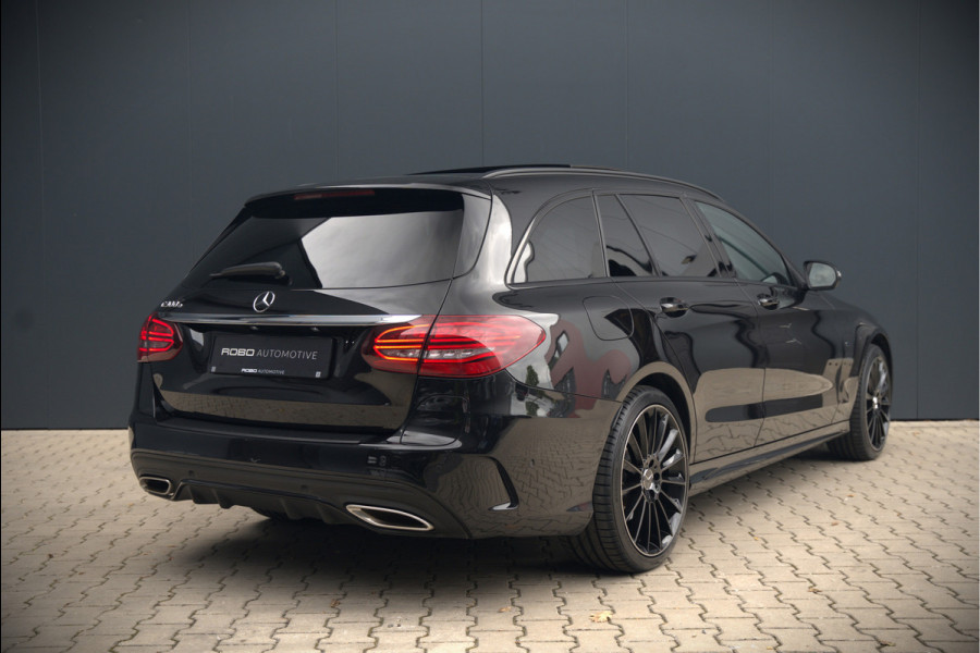 Mercedes-Benz C-Klasse Estate 300 e Business Solution AMG | Panoramadak | Stoelverwarming | Multibeam LED | Camera | Navigatie | Parkeersensoren | Leer | Apple Carplay | Ambiance Verlichting