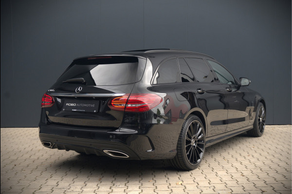 Mercedes-Benz C-Klasse Estate 300 e Business Solution AMG | Panoramadak | Stoelverwarming | Multibeam LED | Camera | Navigatie | Parkeersensoren | Leer | Apple Carplay | Ambiance Verlichting