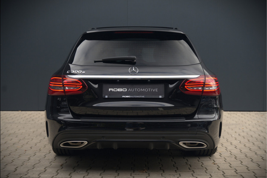 Mercedes-Benz C-Klasse Estate 300 e Business Solution AMG | Panoramadak | Stoelverwarming | Multibeam LED | Camera | Navigatie | Parkeersensoren | Leer | Apple Carplay | Ambiance Verlichting