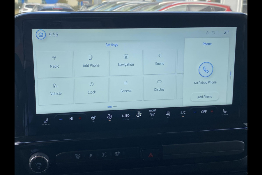 Ford Transit Custom 320 2.5 PHEV L2H1 Sport DC Zuid | 233pk | Dubbele Cabine | Dubbele zijschuifdeur | Inklapbare trekhaak | 19 inch lichtmetalen Sport velgen (mat zwart) | Verwarmbaar stuurwiel | Navigatie systeem